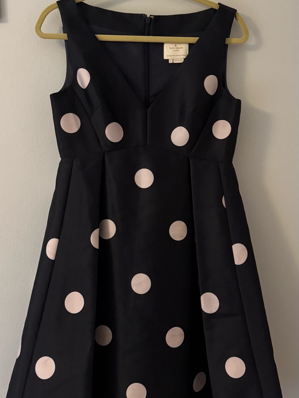 kate spade Black Dress with Pink Polka Dots -